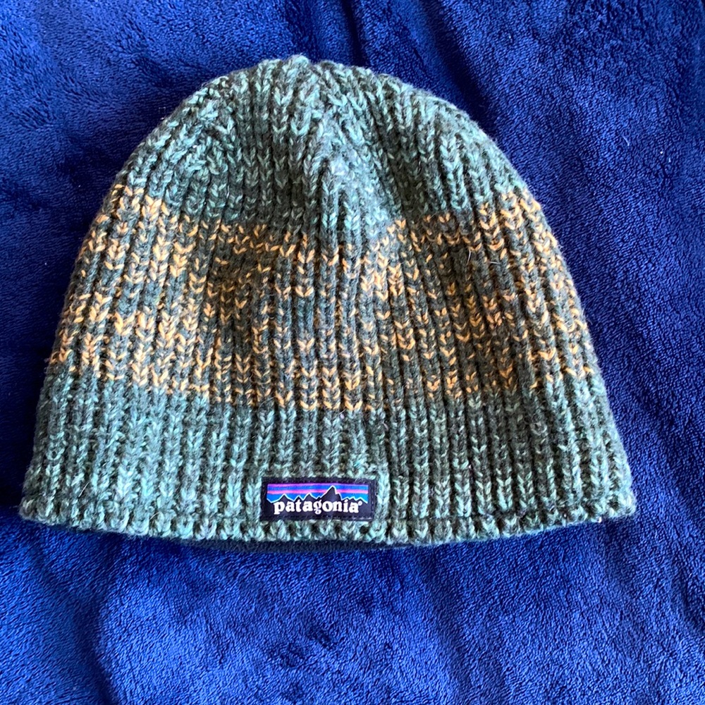 Patagonia Winter Beanie | Green & Yellow |